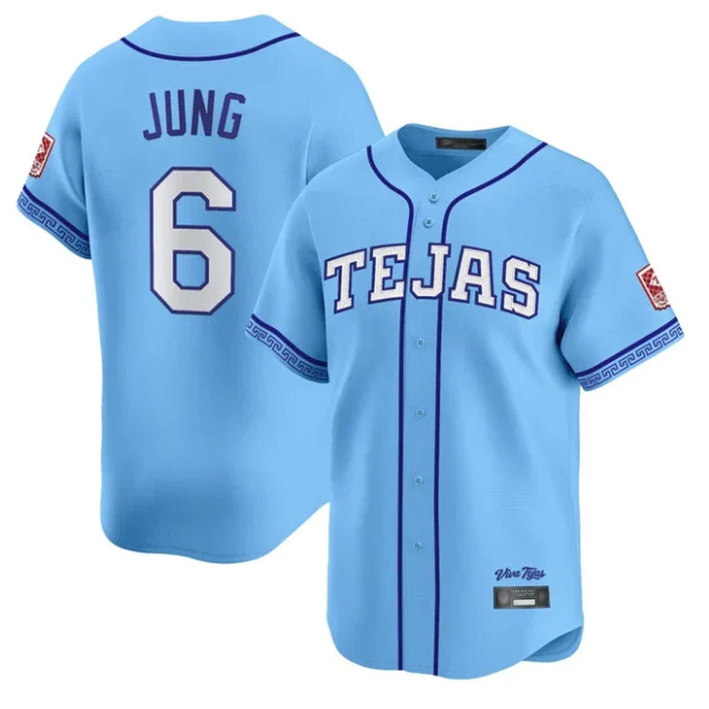 Ldoa T.Rangers #6 Josh Jung Player Light Blue 2026 City Connect Limited Stitched Jerseys