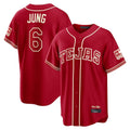 Ldoa T.Rangers #6 Josh Jung Player Red 2026 City Connect Limited Stitched Jerseys