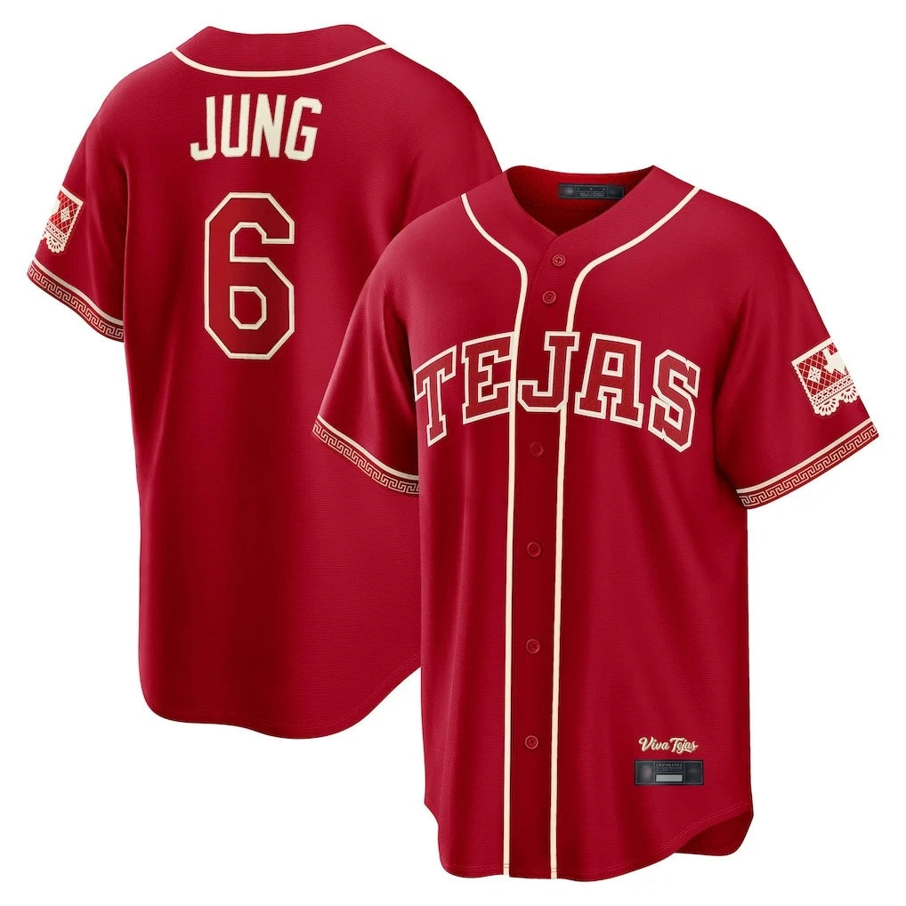 Ldoa T.Rangers #6 Josh Jung Player Red 2026 City Connect Limited Stitched Jerseys