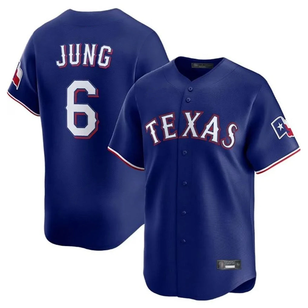Ldoa T.Rangers #6 Josh Jung Player Royal Home Limited Stitched Jerseys
