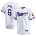 Ldoa T.Rangers #6 Josh Jung Player White&Blue Home Limited Stitched Jerseys