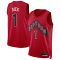 Ldoa T.Raptors #1 Gradey Dick Red Swingman Player Jerseys - Icon Edition