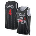 Ldoa T.Raptors #4 Scottie Barnes Black 2025-26 Swingman Jerseys - City Edition