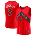 Ldoa T.Raptors #5 Immanuel Quickley Red Fast Break Player Jerseys - Icon Edition