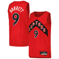 Ldoa T.Raptors #9 RJ Barrett Red Swingman Player Jerseys - Icon Edition
