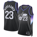 Ldoa U.Jazz #23 Lauri Markkanen Black 2024-2025 Swingman Jerseys - Statement Edition