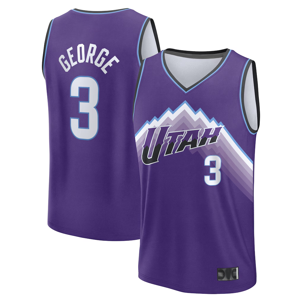 Ldoa U.Jazz #3 Keyonte George Fanatics Purple Fast Break Jerseys - Icon Edition