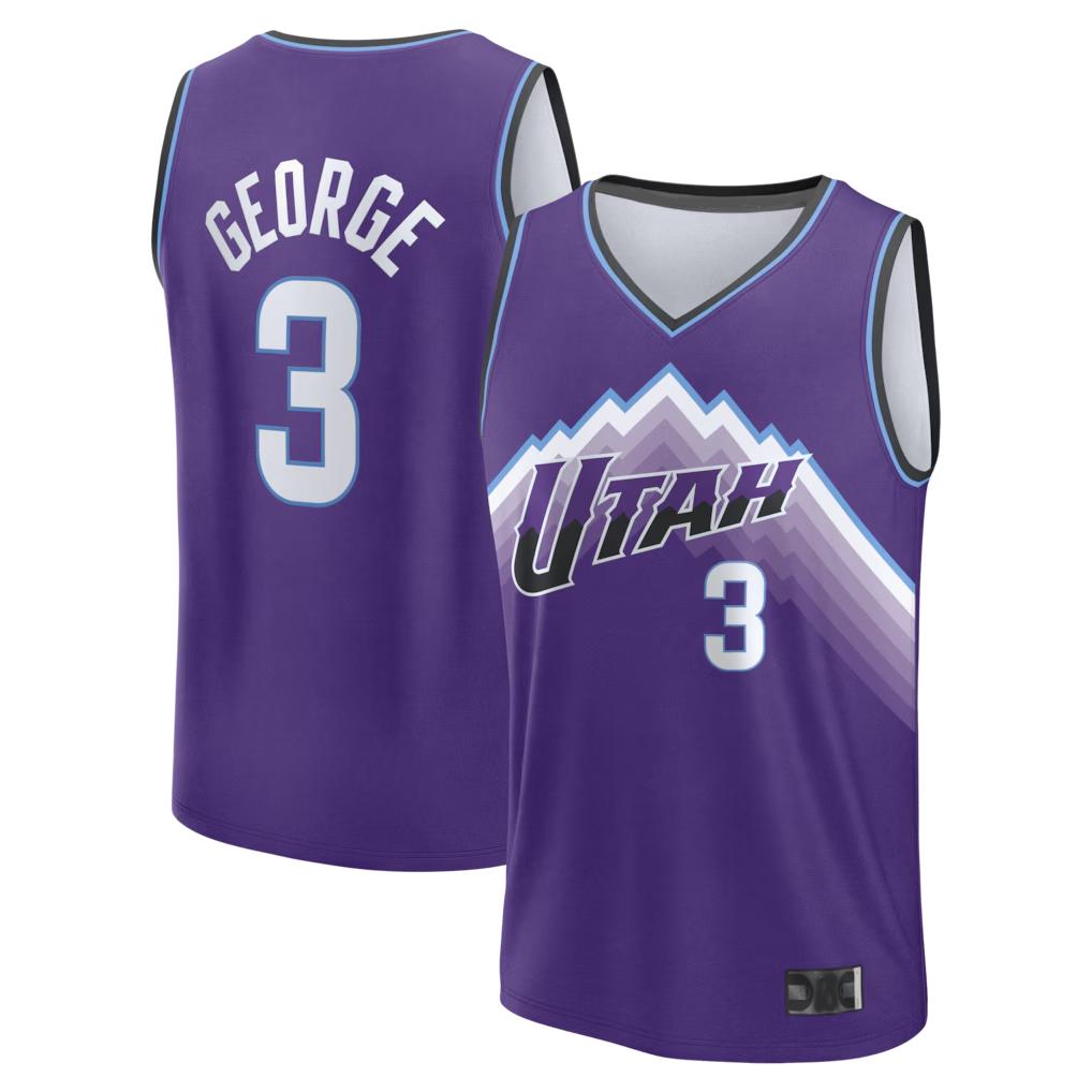 Ldoa U.Jazz #3 Keyonte George Fanatics Purple Fast Break Replica Jerseys - Icon Edition