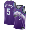 Ldoa U.Jazz #5 Cody Williams Purple Swingman Jerseys - Icon Edition