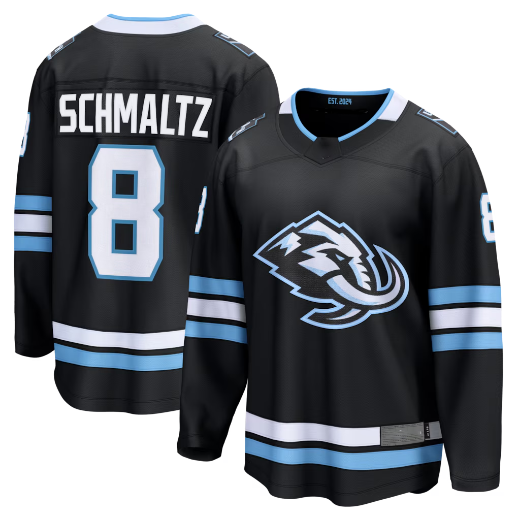 Tuec U.Mammoth #8 Nick Schmaltz Black Home Breakaway Jerseys