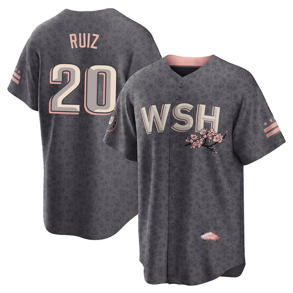 Ldoa W.Nationals #20 Keibert Ruiz Player Gray City Connect Stitched Jerseys