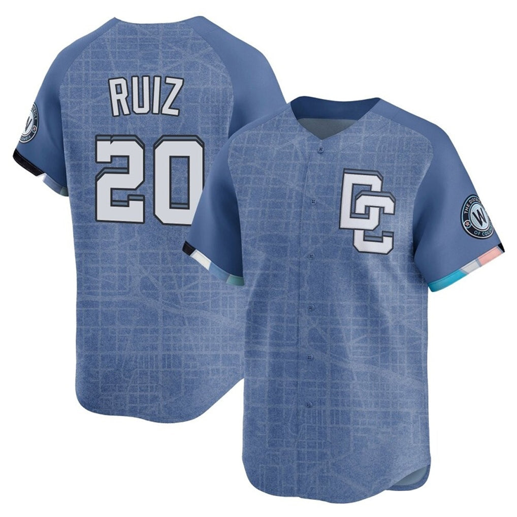 Ldoa W.Nationals #20 Keibert Ruiz Player Light Blue Limited City Connect Stitched Jerseys