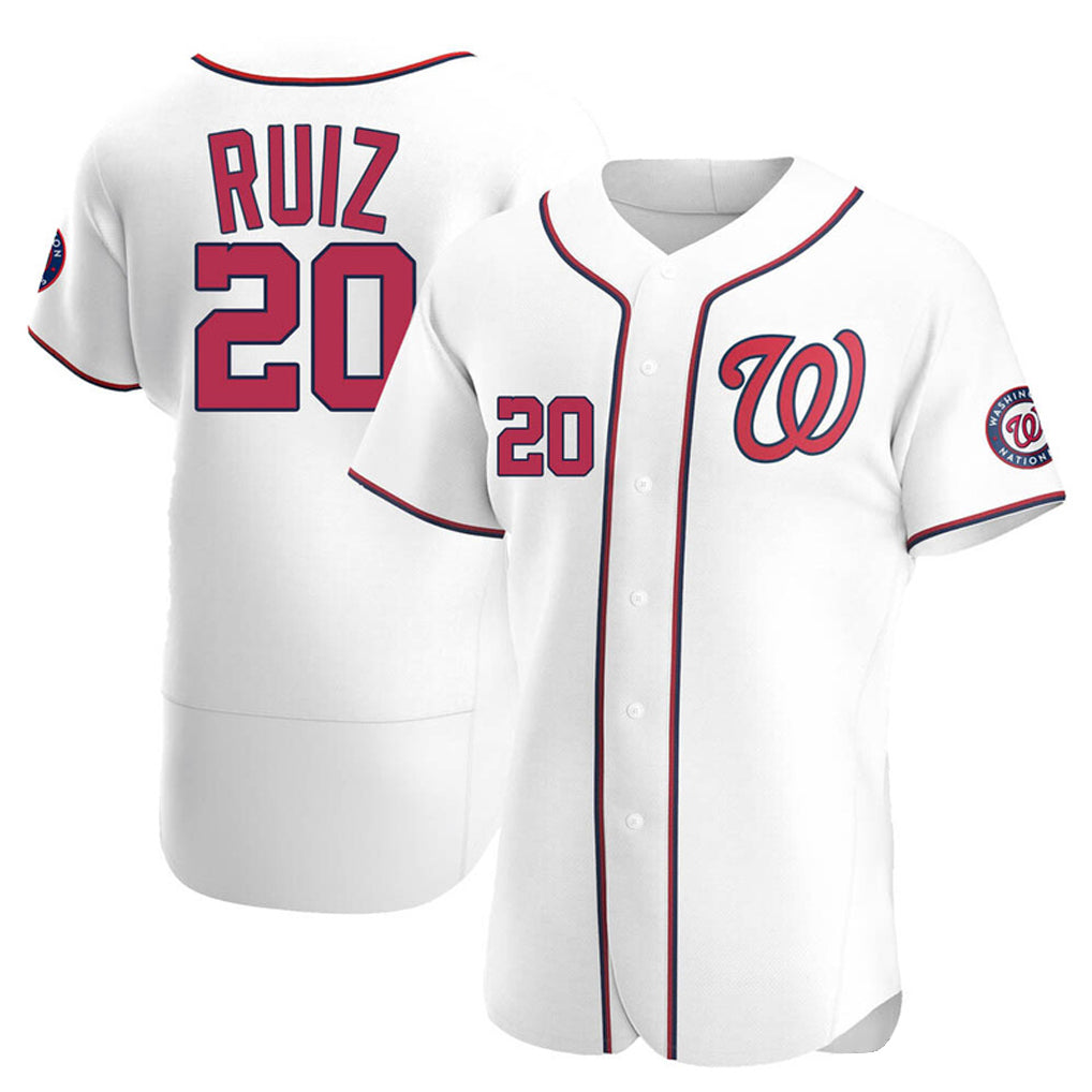 Ldoa W.Nationals #20 Keibert Ruiz Player White Elite Home Stitched Jerseys