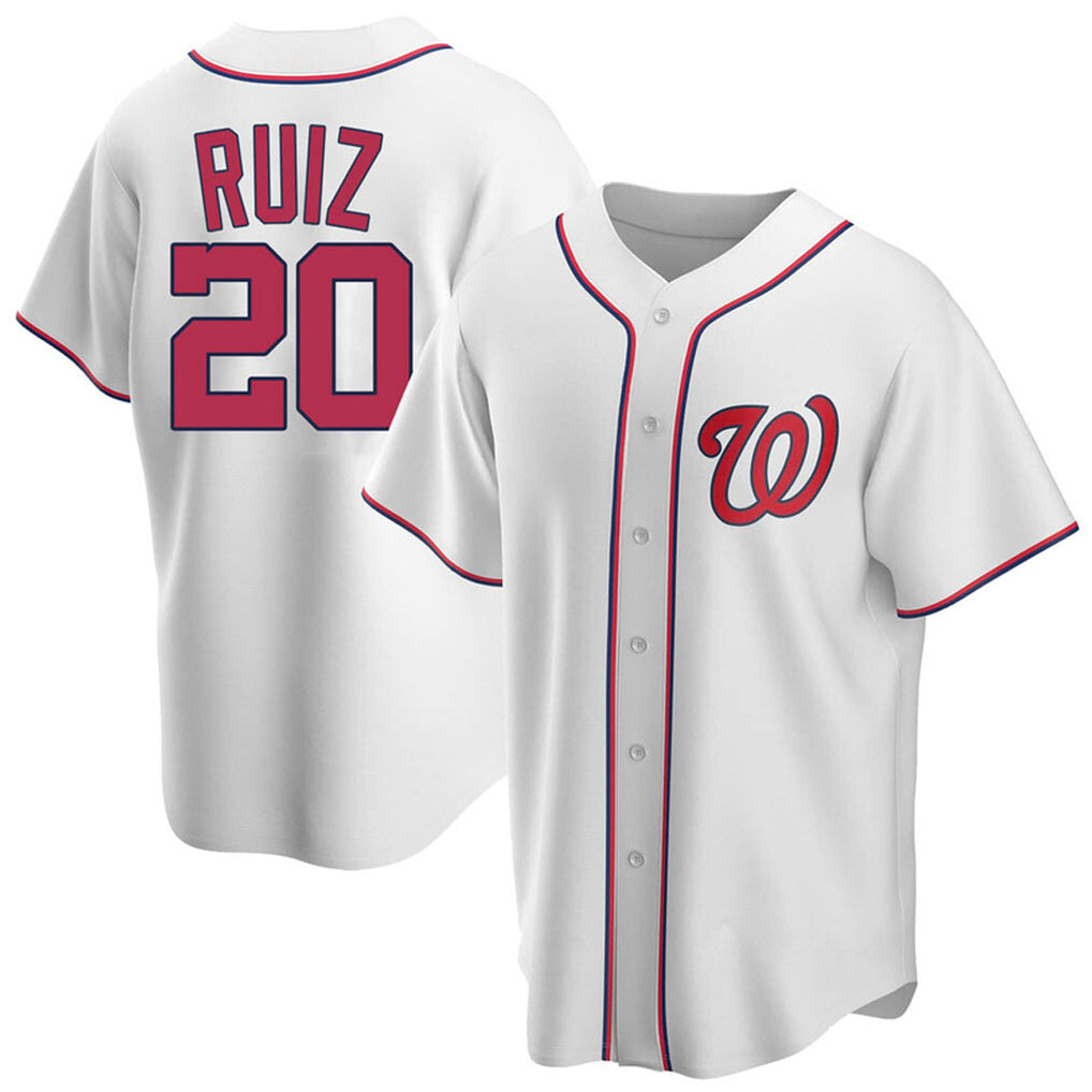 Ldoa W.Nationals #20 Keibert Ruiz Player White Game Stitched Jerseys
