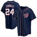 Ldoa W.Nationals #24 Cade Cavalli Player Navy Blue Replica Game Stitched Jerseys