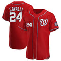 Ldoa W.Nationals #24 Cade Cavalli Player Red Alternate Elite Stitched Jerseys