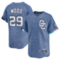 Ldoa W.Nationals #29 James Wood Player Blue Limited City Connect Stitched Jerseys
