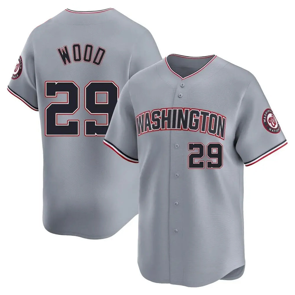 Ldoa W.Nationals #29 James Wood Player Gray City Connect Limited Alternate Stitched Jerseys