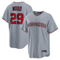 Ldoa W.Nationals #29 James Wood Player Gray Road Replica Stitched Jerseys