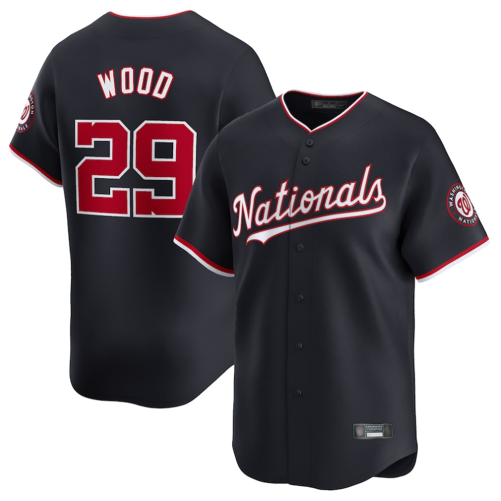Ldoa W.Nationals #29 James Wood Player Navy Limited Stitched Jerseys