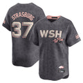 Ldoa W.Nationals #37 Stephen Strasburg Player Gray City Connect Stitched Jerseys