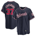 Ldoa W.Nationals #37 Stephen Strasburg Player Navy Replica Stitched Jerseys