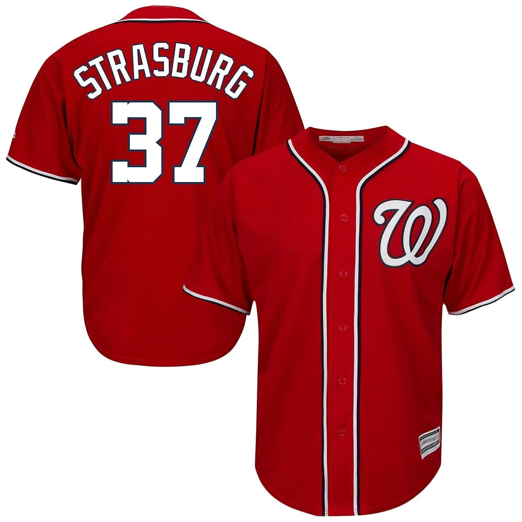 Ldoa W.Nationals #37 Stephen Strasburg Player Red Cool Alternate Player Stitched Jerseys