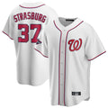 Ldoa W.Nationals #37 Stephen Strasburg Player White Game Stitched Jerseys