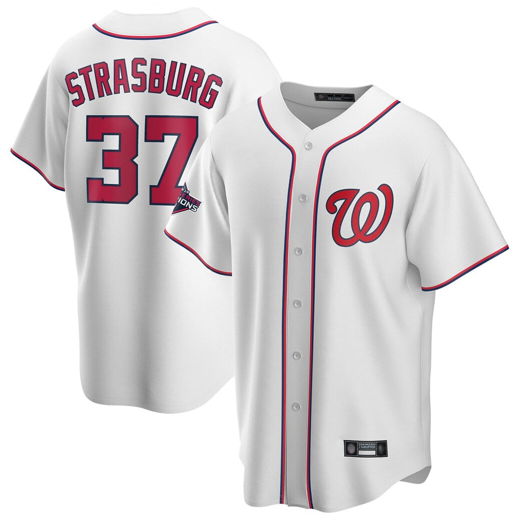 Ldoa W.Nationals #37 Stephen Strasburg Player White Game Stitched Jerseys