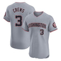Ldoa W.Nationals #3 Dylan Crews Player Gray City Connect Elite Alternate Stitched Jerseys