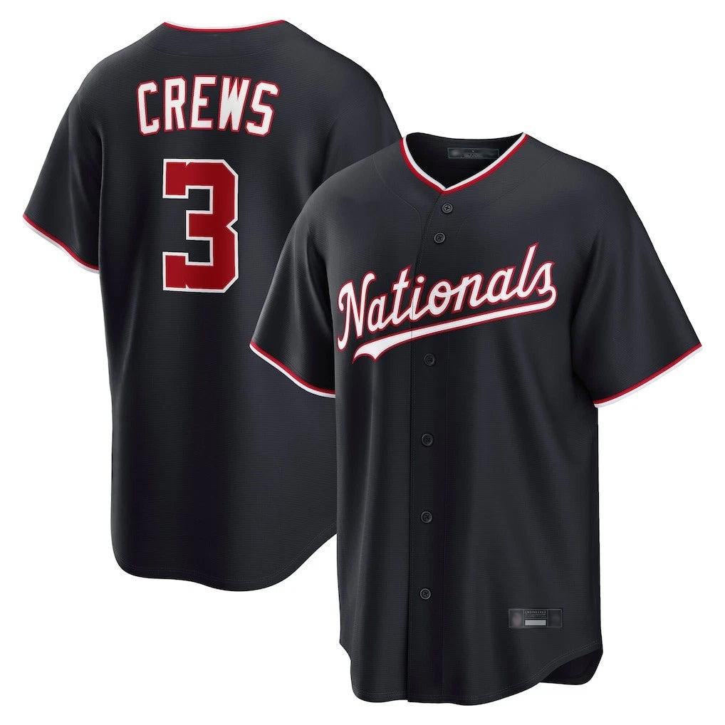 Ldoa W.Nationals #3 Dylan Crews Player Navy Game Stitched Jerseys