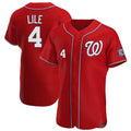 Ldoa W.Nationals #4 Daylen Lile Player Red Alternate Elite Stitched Jerseys