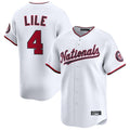 Ldoa W.Nationals #4 Daylen Lile Player White Alternate Limited Replica Stitched Jerseys