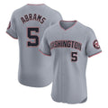 Ldoa W.Nationals #5 CJ Abrams Player Gray Elite Road Replica Stitched Jerseys