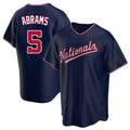 Ldoa W.Nationals #5 CJ Abrams Player Navy Blue Replica Game Stitched Jerseys
