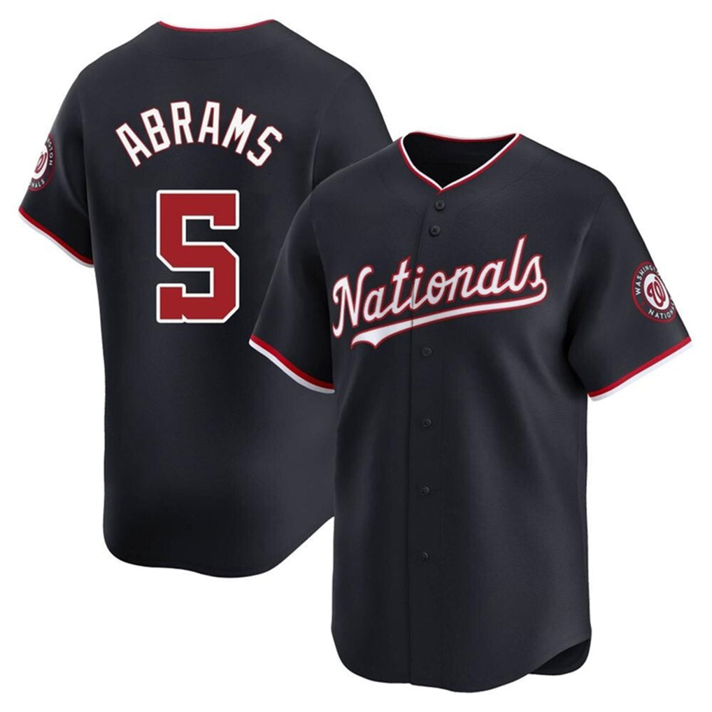 Ldoa W.Nationals #5 CJ Abrams Player Navy Blue Replica Stitched Jerseys