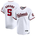 Ldoa W.Nationals #5 CJ Abrams Player White Home Limited Stitched Jerseys
