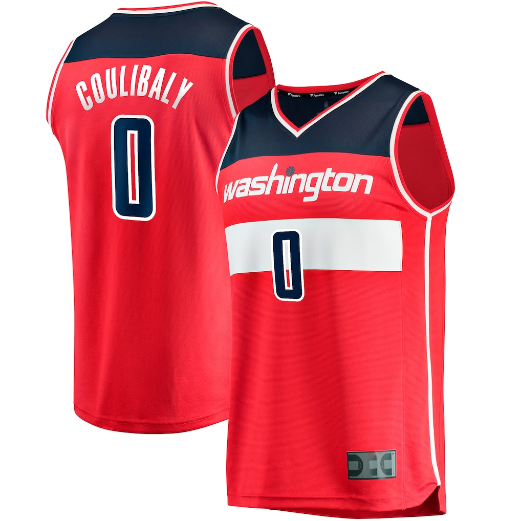 Ldoa W.Wizards #0 Bilal Coulibaly Red Fast Break Replica Jerseys - Icon Edition