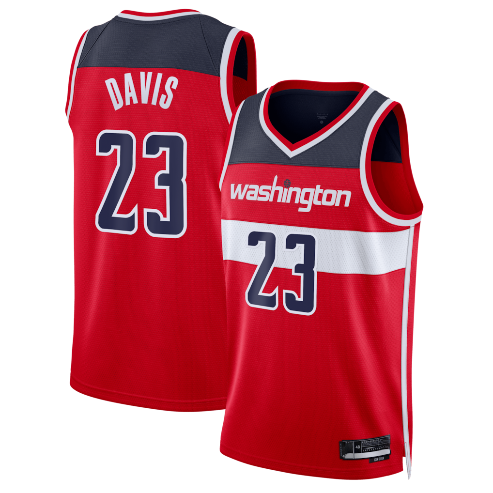 Ldoa W.Wizards #23 Anthony Davis Red Swingman Jerseys - Icon Edition