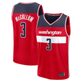 Ldoa W.Wizards #3 CJ McCollum Red Fast Break Replica Player Jerseys - Icon Edition