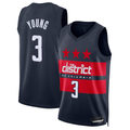 Ldoa W.Wizards #3 Trae Young Navy Swingman Jerseys - Statement Edition