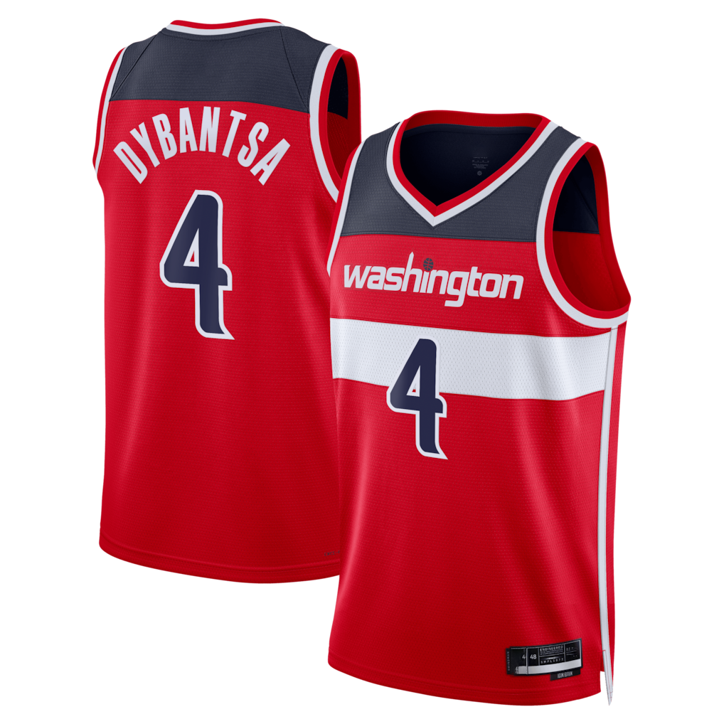 Ldoa W.Wizards #4 AJ Dybantsa Red 2026 Draft Swingman Jerseys - Icon Edition