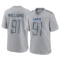 D.Lions #91 Tyleik Williams Player Gray Atmosphere Fashion Home Game Ldoa Stitched Jerseys