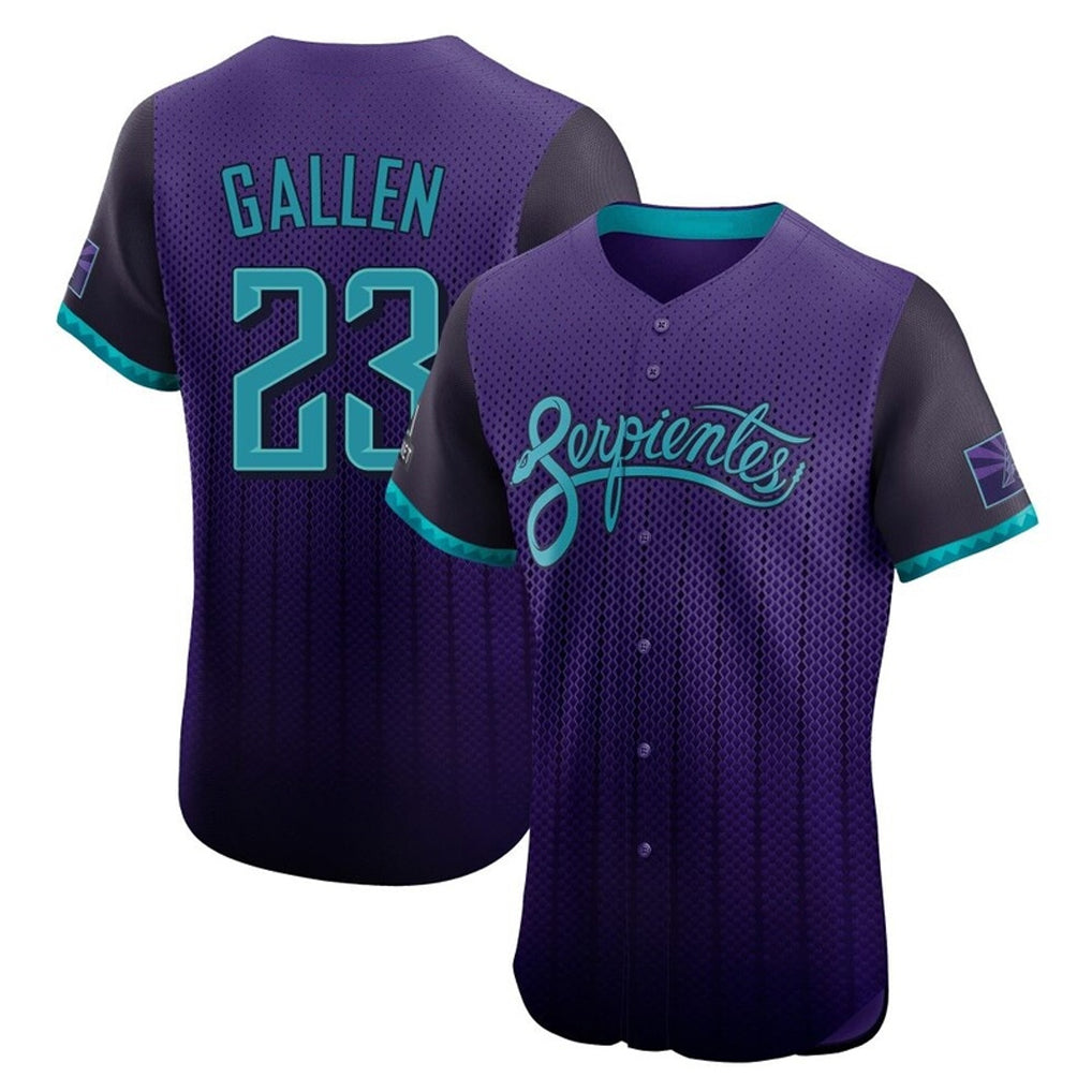 A.Diamondbacks #23 Zac Gallen Player Purple City Connect Limited Elite Home Game Ldoa Stitched Jerseys