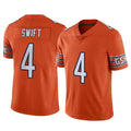 C.Bears #4 D'Andre Swift Player Orange Alternate Vapor Limited Home Game Ldoa Stitched Jerseys