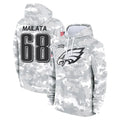 P.Eagles #68 Jordan Mailata Player Arctic Camo Salute to Service Pullover Hoodies Limited Game Ldoa Stitched Jerseys