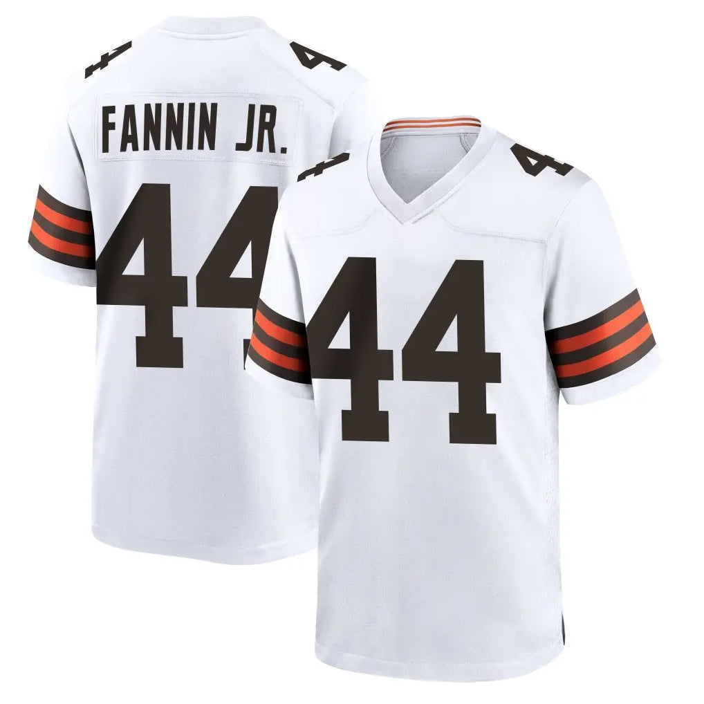C.Browns #44 Harold Fannin Jr. Player White Home Game Ldoa Stitched Jerseys