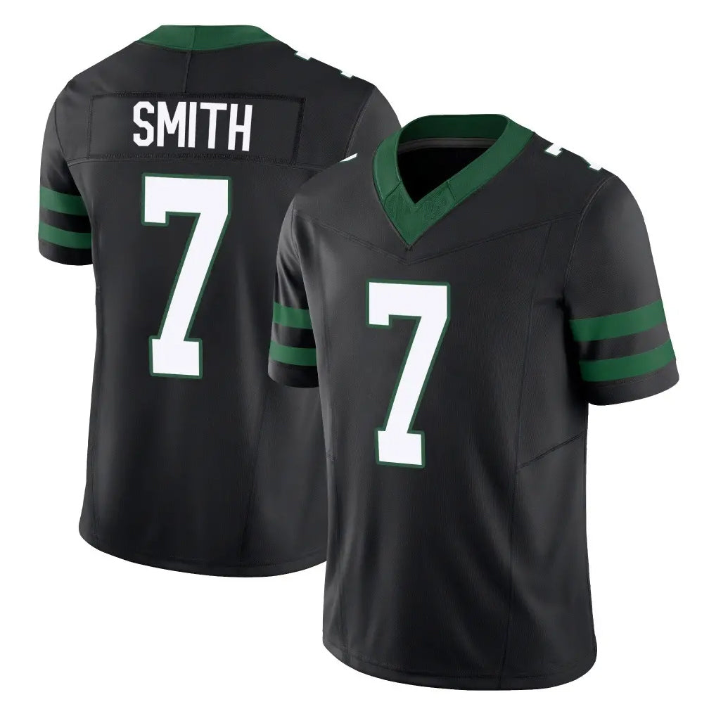 NY.Jets #7 Geno Smith Player Black Limited Legacy Vapor F.U.S.E. Home Game Ldoa Stitched Jerseys