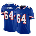 B.Bills #64 O'Cyrus Torrence Player Royal Vapor F.U.S.E. Limited Home Game Ldoa Stitched Jerseys