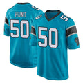 C.Panthers #50 Robert Hunt Player Blue Game Ldoa Stitched Jerseys